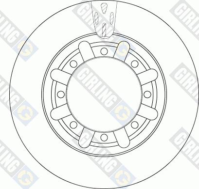 Girling 6063355 - Тормозной диск autospares.lv