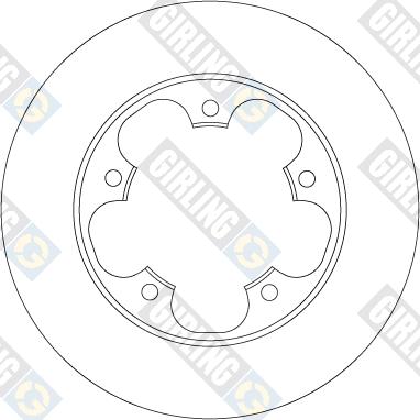 Girling 6067484 - Тормозной диск autospares.lv