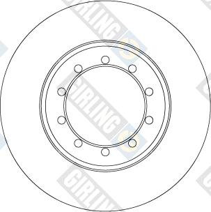 Girling 6067114 - Тормозной диск autospares.lv