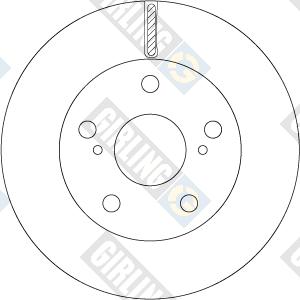 Girling 6067825 - Тормозной диск autospares.lv