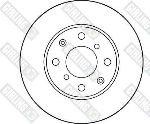 Girling 6014361 - Тормозной диск autospares.lv