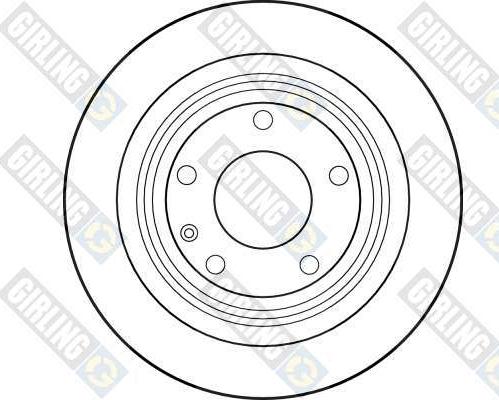 Girling 6015902 - Тормозной диск autospares.lv