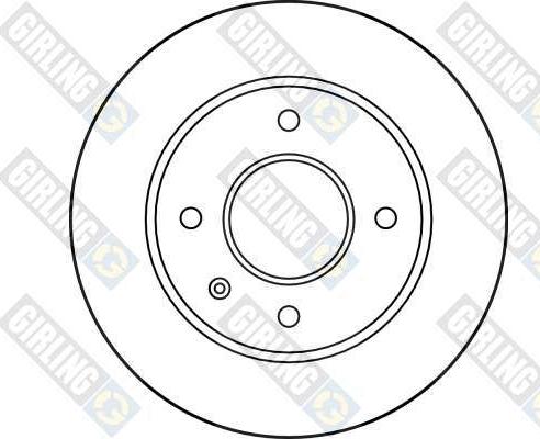 Girling 6016523 - Тормозной диск autospares.lv