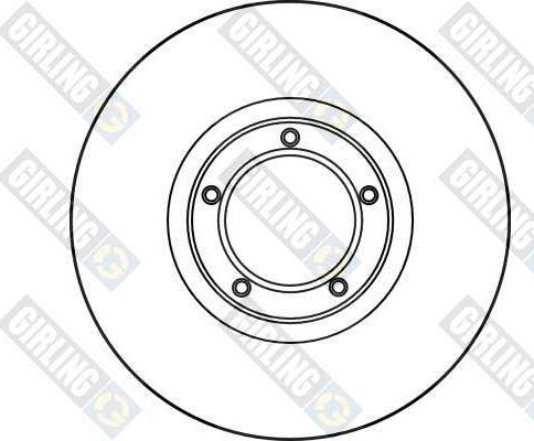 Girling 6016231 - Тормозной диск autospares.lv