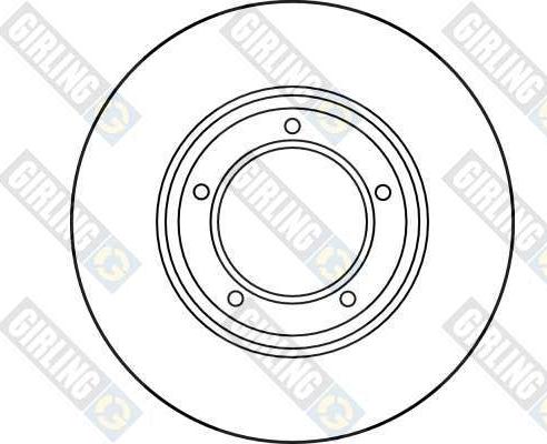 Girling 6018031 - Тормозной диск autospares.lv