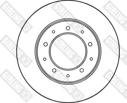 Girling 6018024 - Тормозной диск autospares.lv