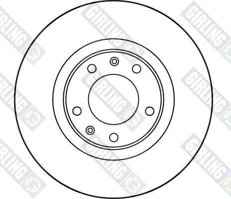 Girling 6012221 - Тормозной диск autospares.lv