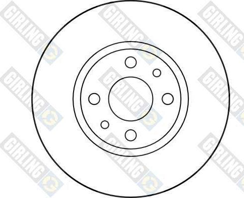 Girling 6017904 - Тормозной диск autospares.lv