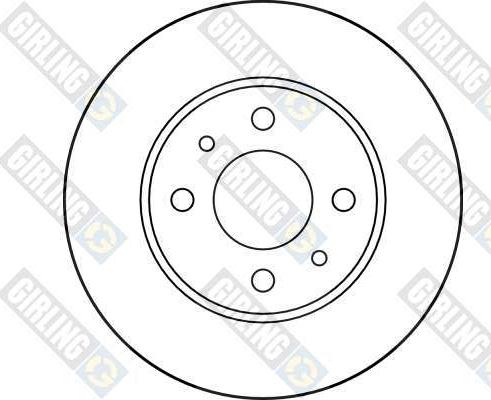 Girling 6017453 - Тормозной диск autospares.lv