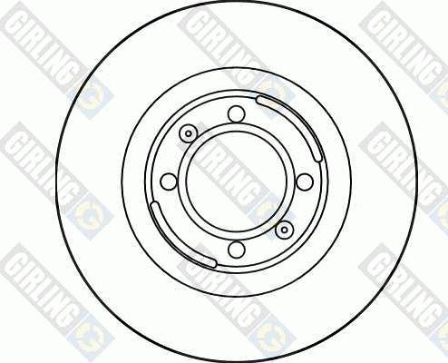 Girling 6017053 - Тормозной диск autospares.lv