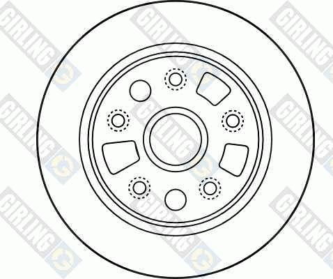 Girling 6031174 - Тормозной диск autospares.lv