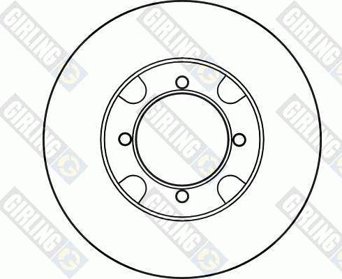 Girling 6025893 - Тормозной диск autospares.lv