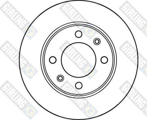 Girling 6025814 - Тормозной диск autospares.lv