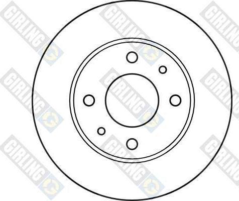 Girling 6025761 - Тормозной диск autospares.lv