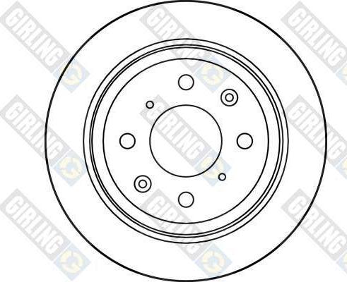 Girling 6026574 - Тормозной диск autospares.lv