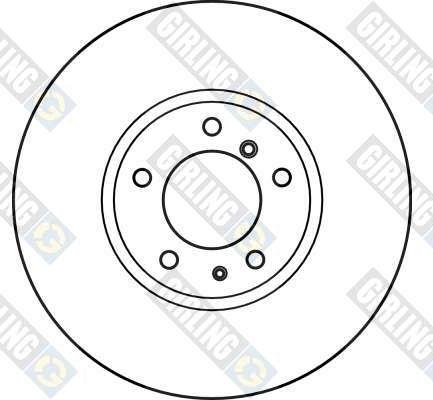 Girling 6026025 - Тормозной диск autospares.lv