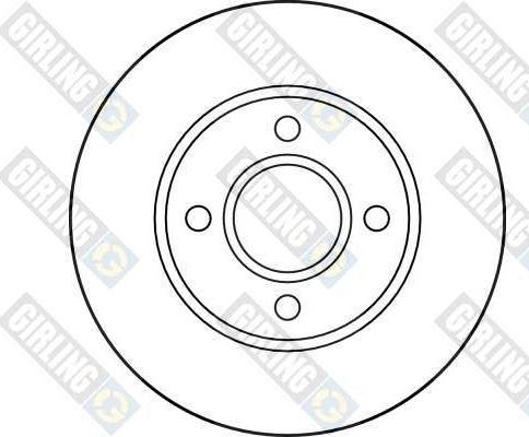 Girling 6026821 - Тормозной диск autospares.lv