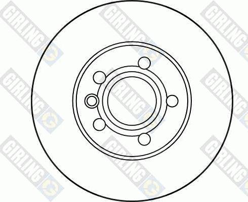 Girling 6028091 - Тормозной диск autospares.lv