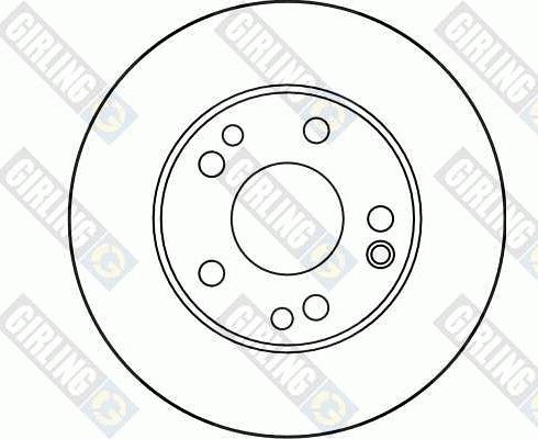 Girling 6028141 - Тормозной диск autospares.lv