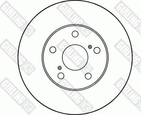 Girling 6027441 - Тормозной диск autospares.lv