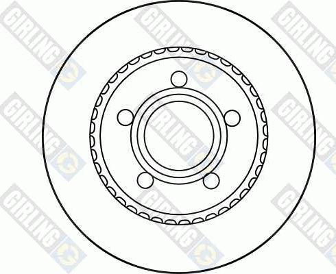 Girling 6027502 - Тормозной диск autospares.lv