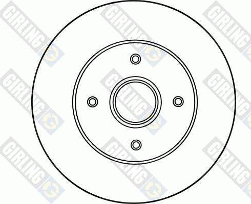 Girling 6027064 - Тормозной диск autospares.lv