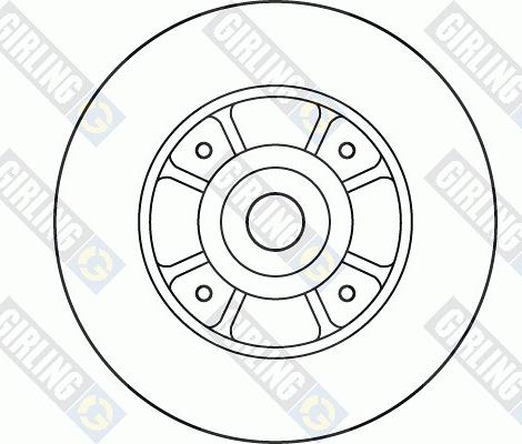 Girling 6027066 - Тормозной диск autospares.lv