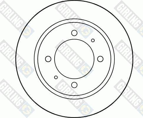 Girling 6027844 - Тормозной диск autospares.lv