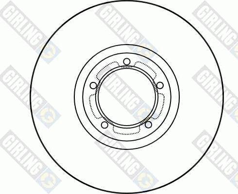 Girling 6027851 - Тормозной диск autospares.lv