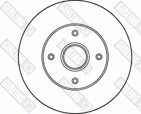 Girling 6027295 - Тормозной диск autospares.lv