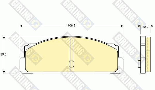 Girling 6101073 - Тормозные колодки, дисковые, комплект autospares.lv