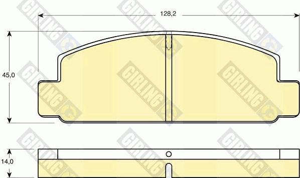 Girling 6101769 - Тормозные колодки, дисковые, комплект autospares.lv