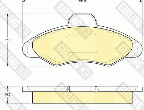 Girling 6108973 - Тормозные колодки, дисковые, комплект autospares.lv