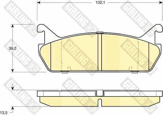 Girling 6108879 - Тормозные колодки, дисковые, комплект autospares.lv