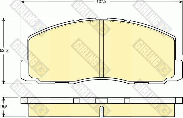 Girling 6103559 - Тормозные колодки, дисковые, комплект autospares.lv