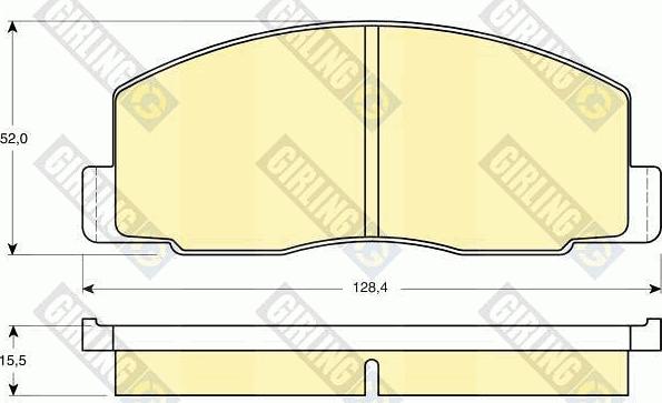 Girling 6103889 - Тормозные колодки, дисковые, комплект autospares.lv