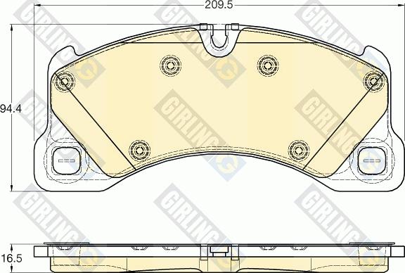 Girling 6119695 - Тормозные колодки, дисковые, комплект autospares.lv