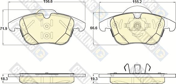 Magneti Marelli 363916060836 - Тормозные колодки, дисковые, комплект autospares.lv