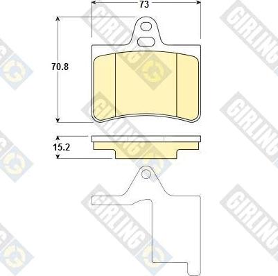 Girling 6114509 - Тормозные колодки, дисковые, комплект autospares.lv