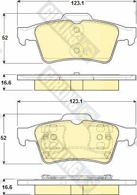 Girling 6114692 - Тормозные колодки, дисковые, комплект autospares.lv