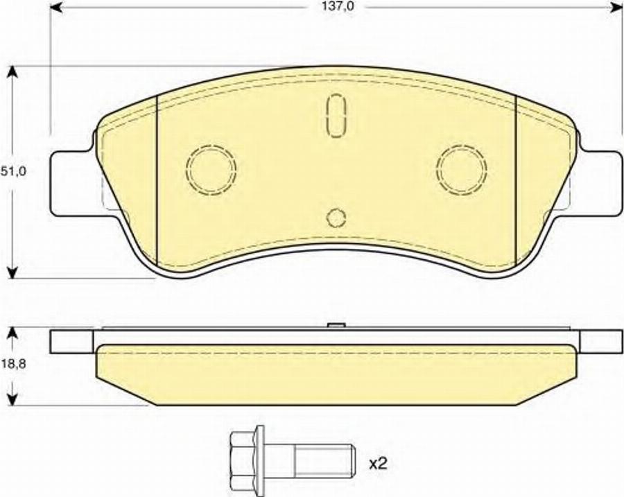 Girling 6114644 - Тормозные колодки, дисковые, комплект autospares.lv