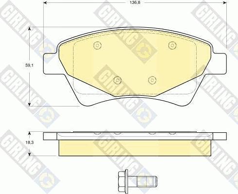 Ditas DFB3694 - Тормозные колодки, дисковые, комплект autospares.lv