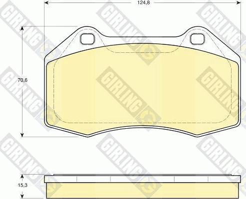 Girling 6116069 - Тормозные колодки, дисковые, комплект autospares.lv