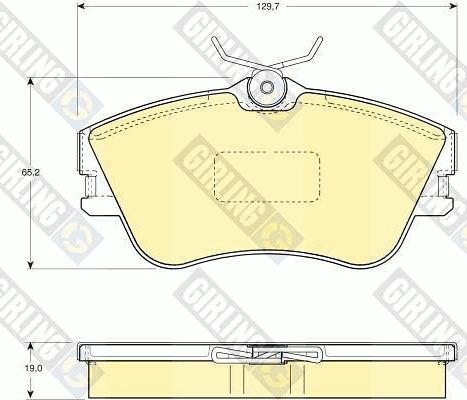 Girling 6110921 - Тормозные колодки, дисковые, комплект autospares.lv