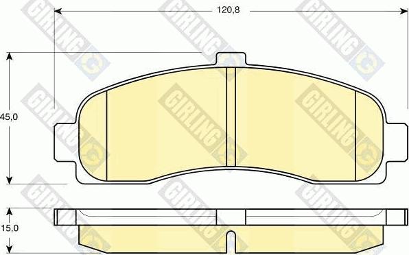 Girling 6110599 - Тормозные колодки, дисковые, комплект autospares.lv