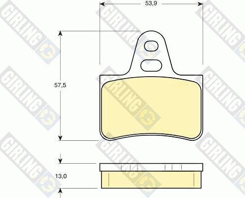 Girling 6110719 - Тормозные колодки, дисковые, комплект autospares.lv