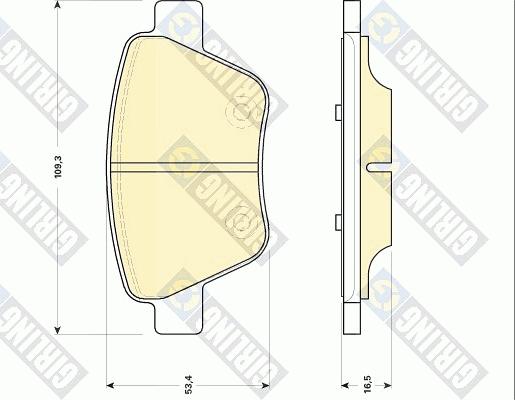 Girling 6118414 - Тормозные колодки, дисковые, комплект autospares.lv