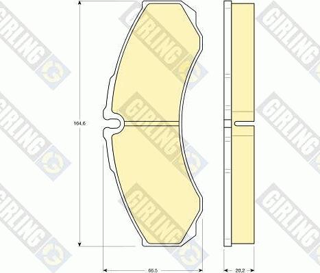 Girling 6113459 - Тормозные колодки, дисковые, комплект autospares.lv