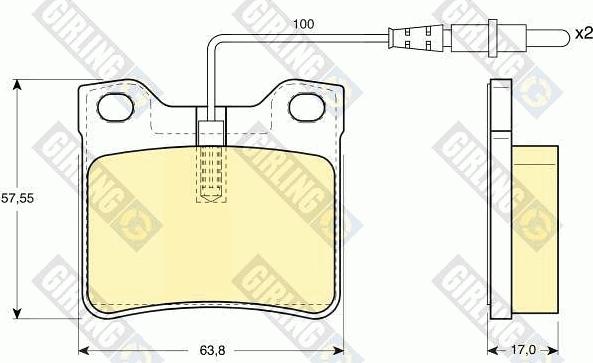 Girling 6112892 - Тормозные колодки, дисковые, комплект autospares.lv