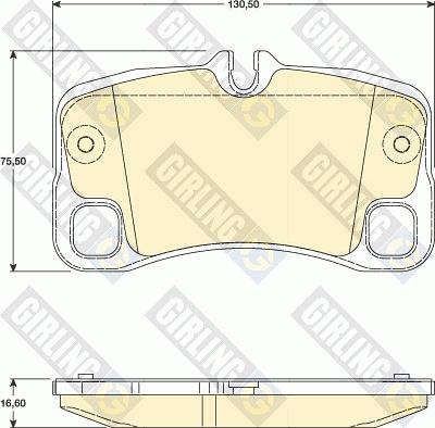 Girling 6117929 - Тормозные колодки, дисковые, комплект autospares.lv